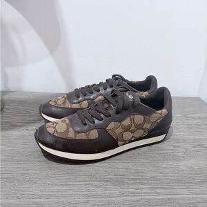 COACH SIGNATURE FARAH  BROWN WOMENS SNEAKER 7